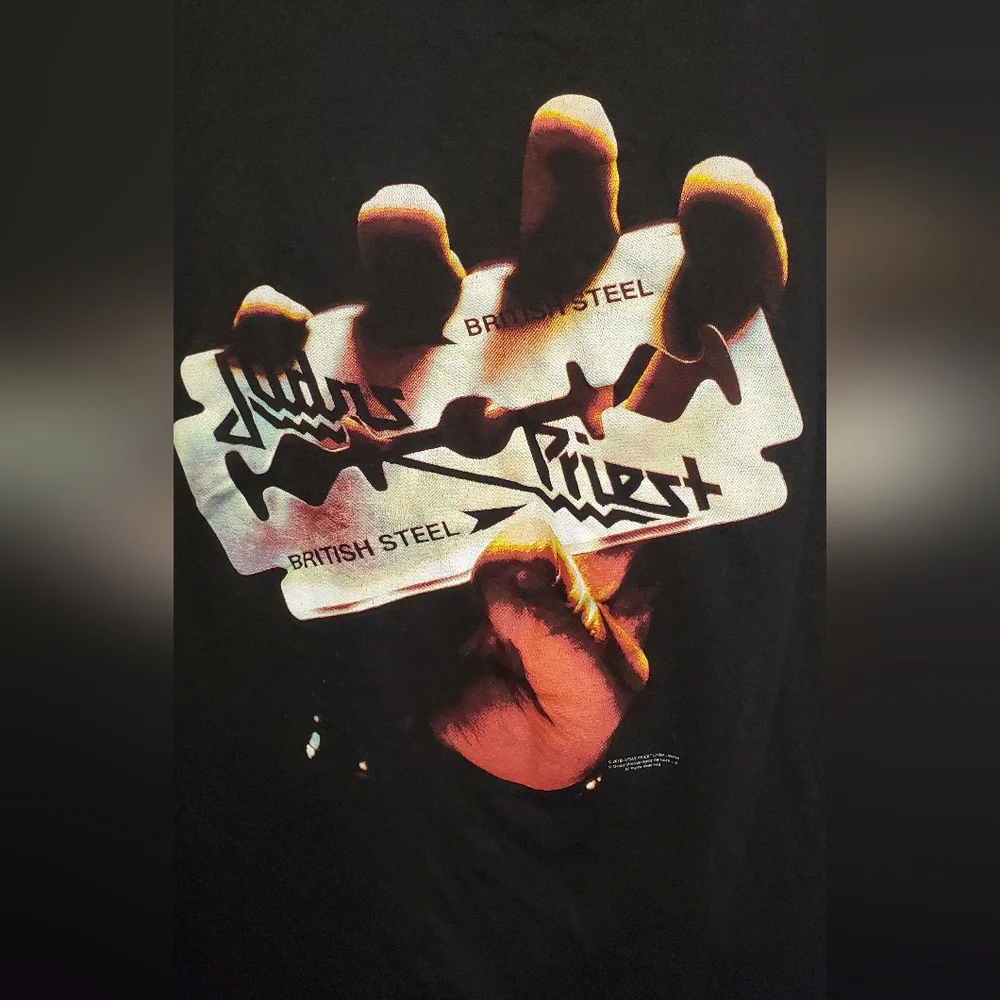207. Judas Priest British Steel Graphic T-Shirt - Picture 2 of 4